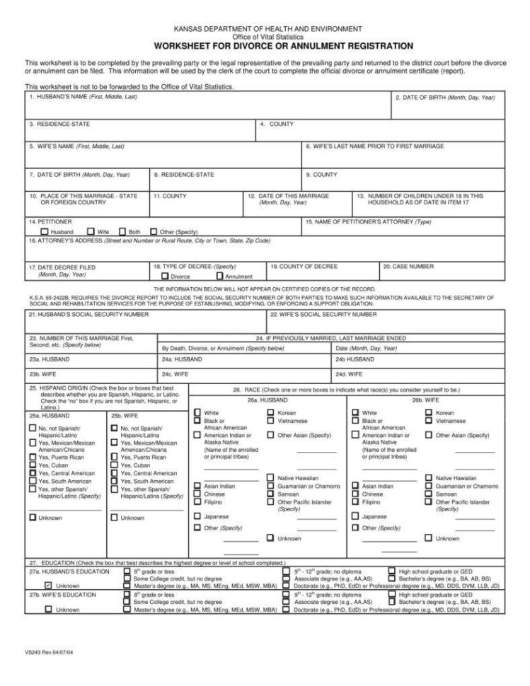 8 Divorce Worksheets Breaking Up The Legal Y  Pdf