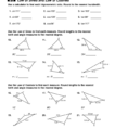 85 Practice B Law Of Sines And Law Of Cosines