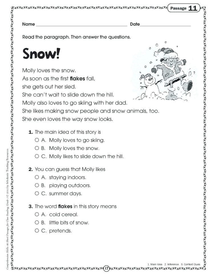 Main Idea Worksheets Middle School — db-excel.com