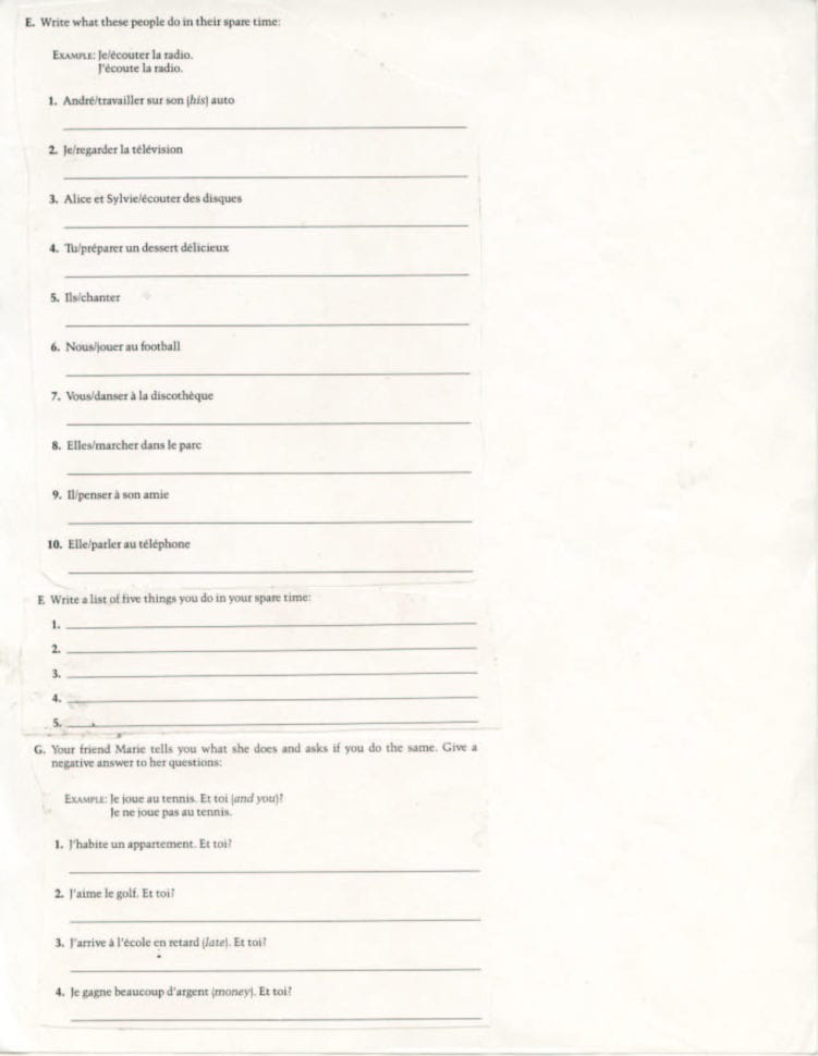 8Th Grade French