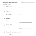 8Th Grade Math Review Worksheet  Free Printable Educational