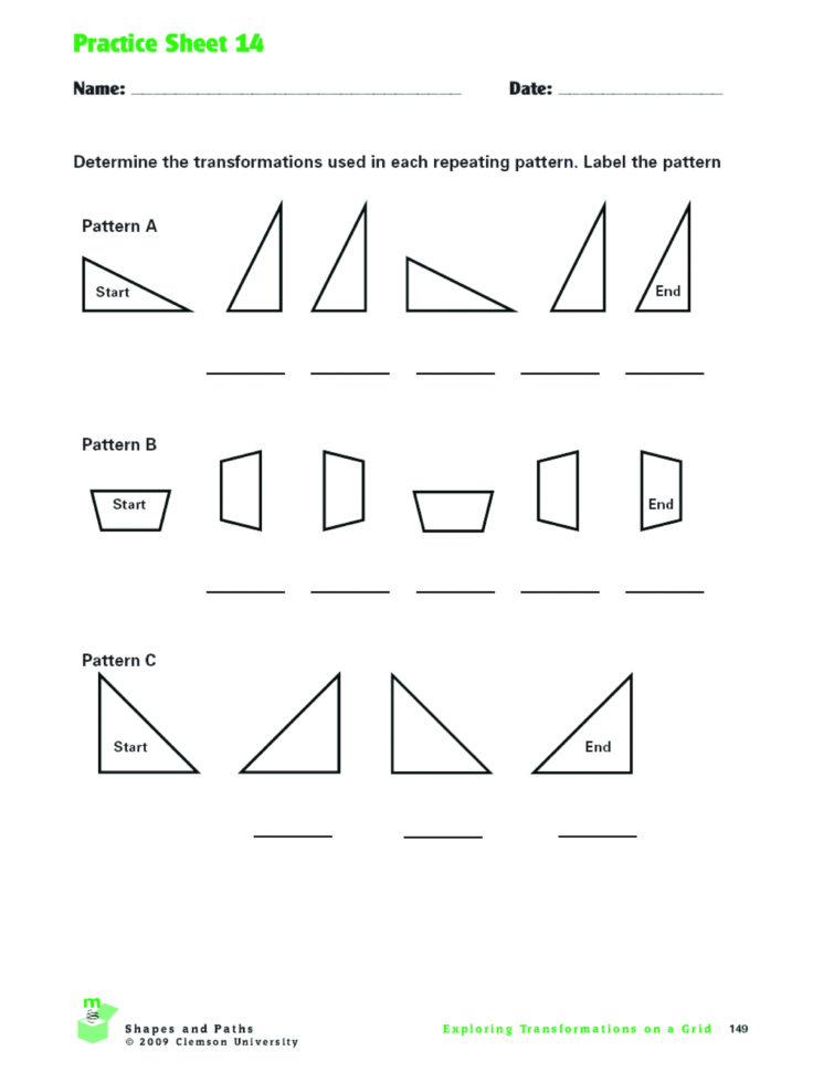 8Th Grade Math Translations Worksheets Printable Worksheet Page — db