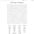 8Th Grade Vocabulary Word Search  Word