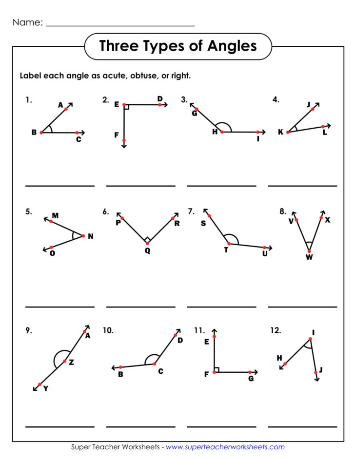 Basic Geometry Worksheets