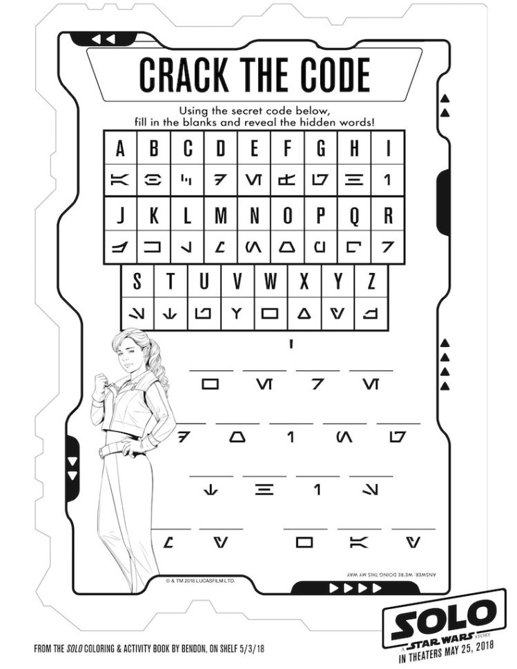 9 Star Rs Solo Free Printable Activity Sheets