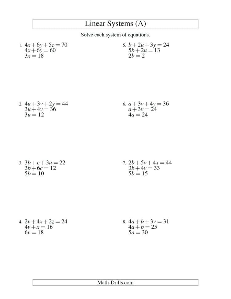97 Linear Inequalities Worksheet With Answers