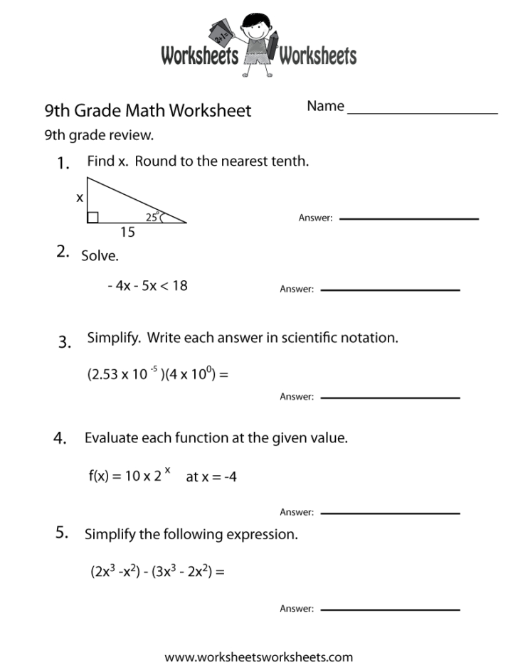 9Th Grade Vocabulary Worksheets