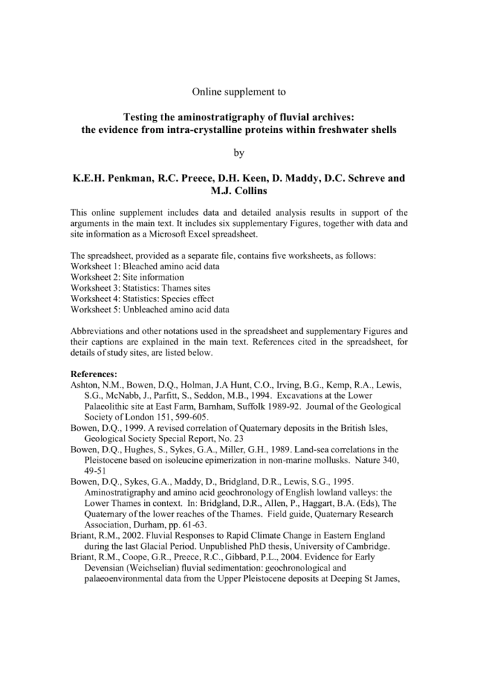 A Formal Mammalian Biostratigraphy For The Late Pleistocene
