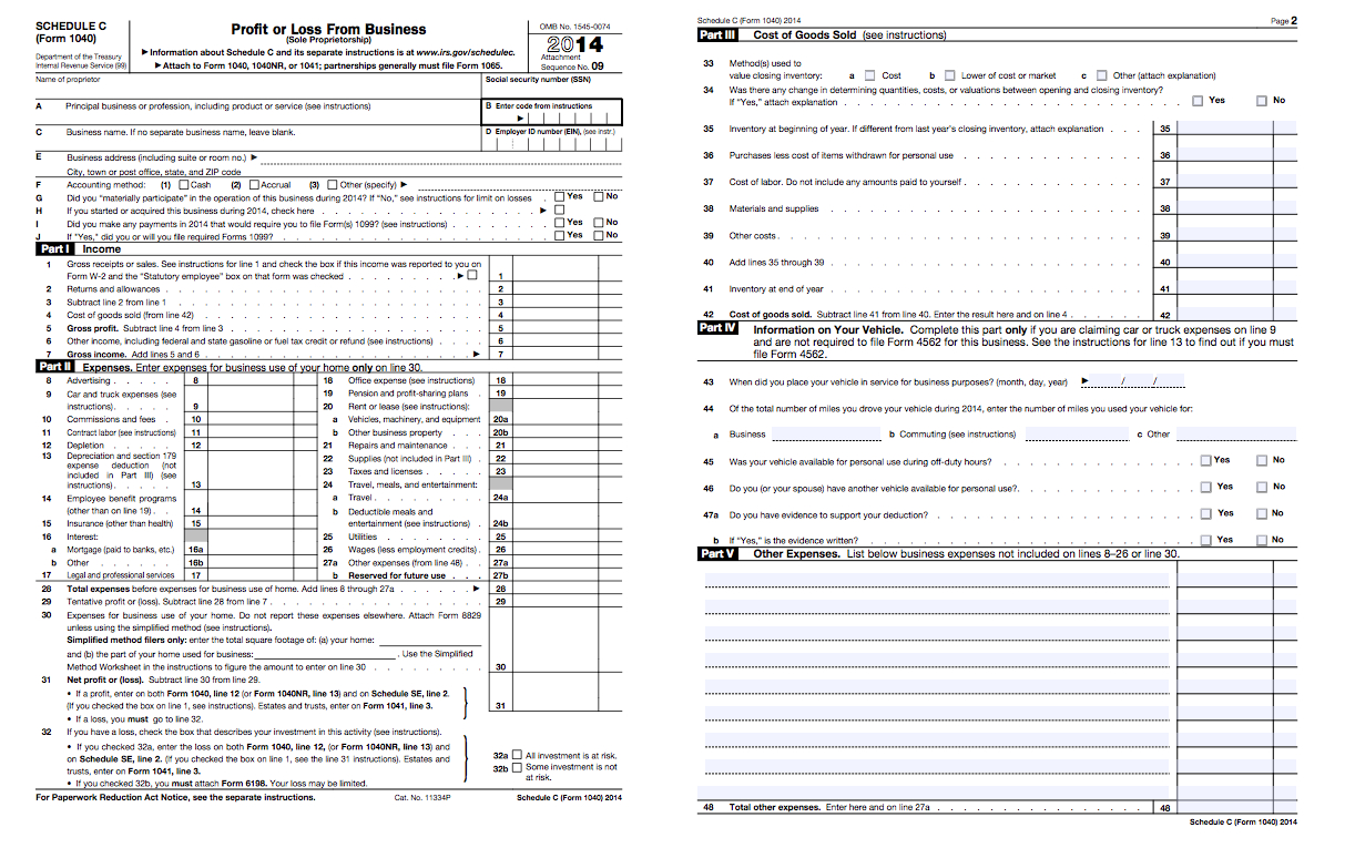 A Friendly Guide To Schedule C Tax Forms   Blog
