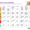 A Simple Meal Planning Worksheet To Make Dinner Better