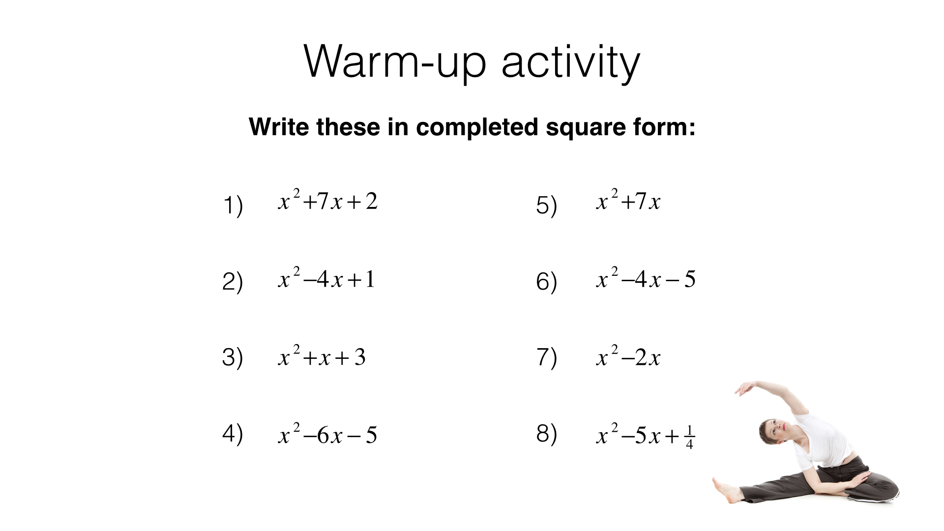 solving quadratic equations by quadratic formula practice problems