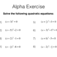 A18B – Solving Quadratic Equationscompleting The Square