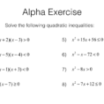 A22C – Solving Quadratic Inequalities In One Variable