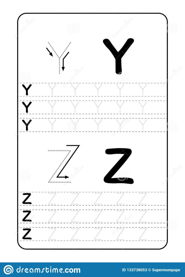 Abc Alphabet Letters Tracing Worksheet With Alphabet Letters