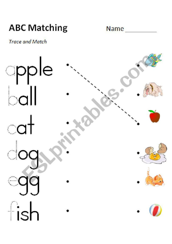 Abc Phonics Matching Ef 3 Versions In Color And Grayscale Db excel