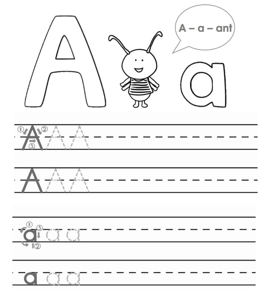 Abc Trace Worksheets 2019  Activity Shelter