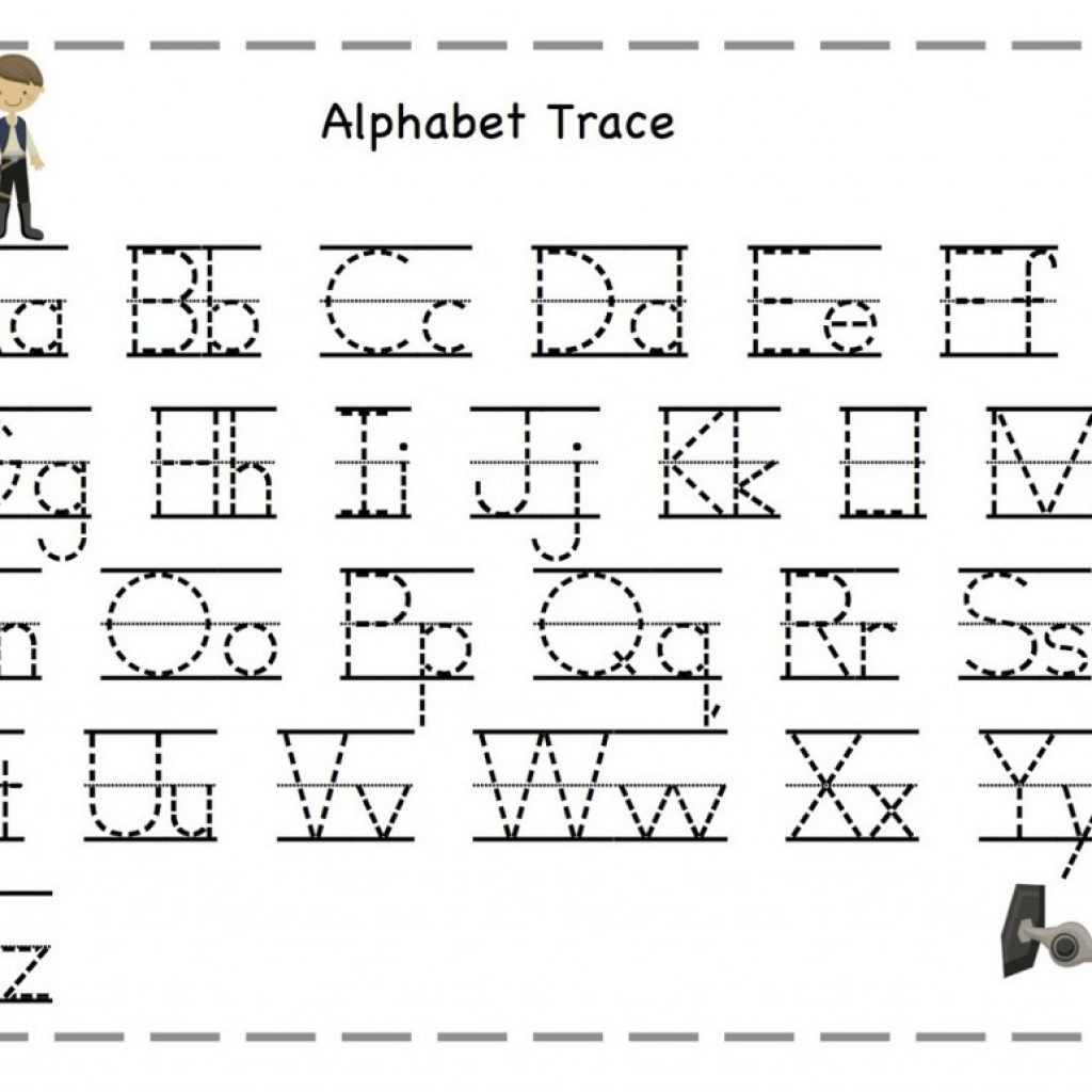 Abc Tracing Worksheets Preschool With Kindergarten Abc