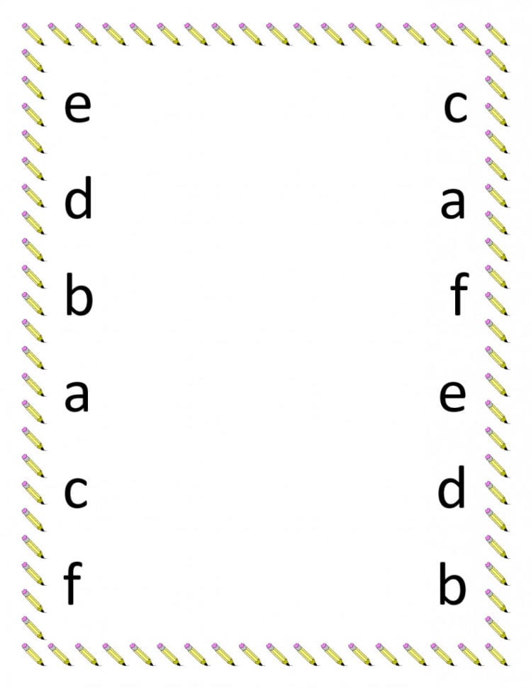 Abc Worksheets For Kindergarten Printables