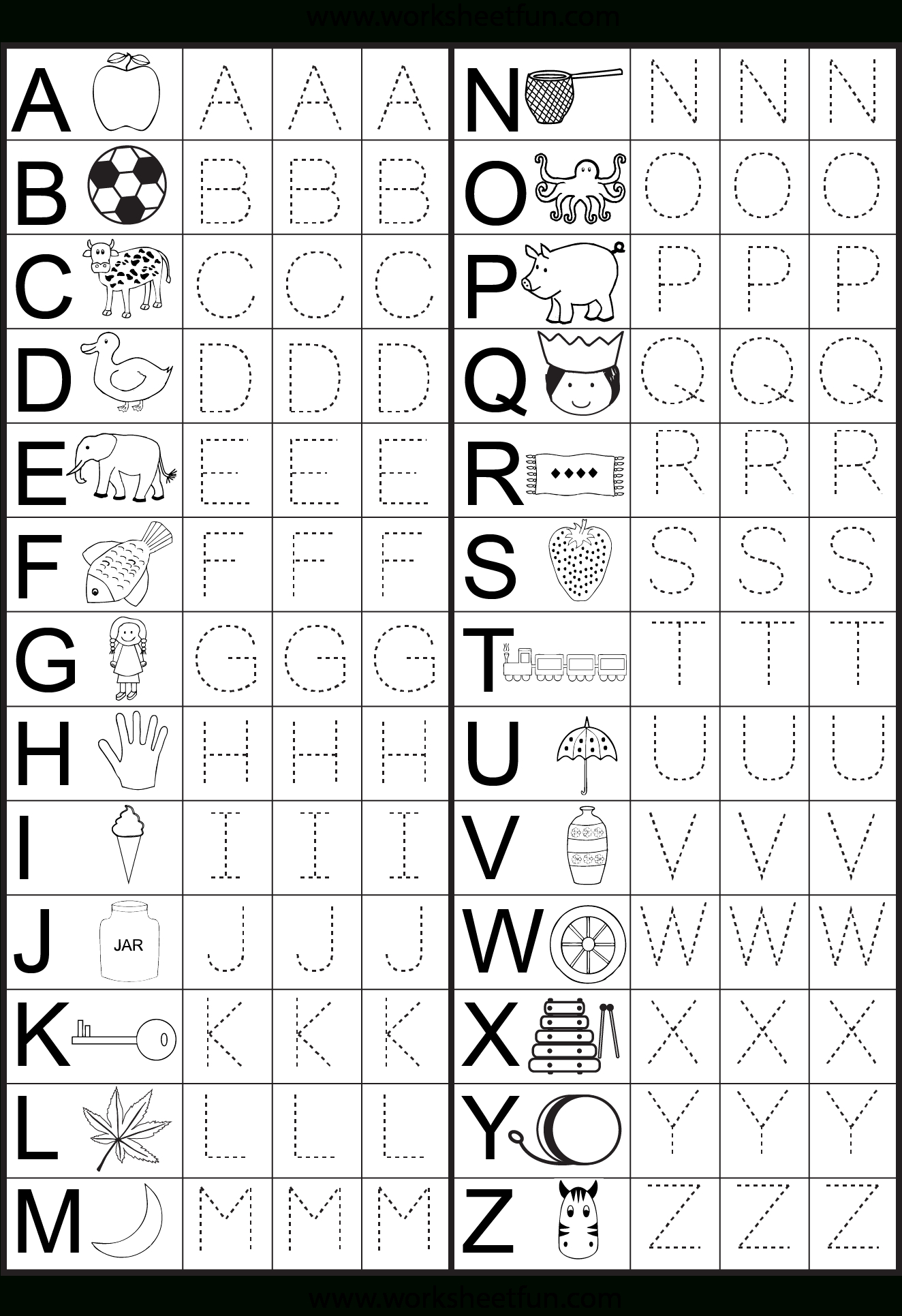 Abc Worksheets For Preschool For Free Download  Math