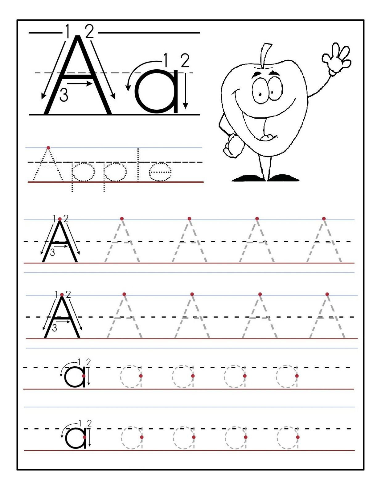 Abc Worksheets For Preschool For Print Math Worksheet For Kids Db 