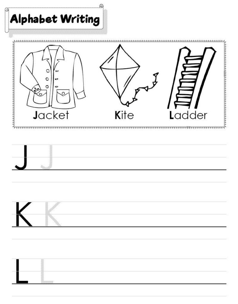Abc Writing Worksheets For Kindergarten Simple » Fun Worksheet