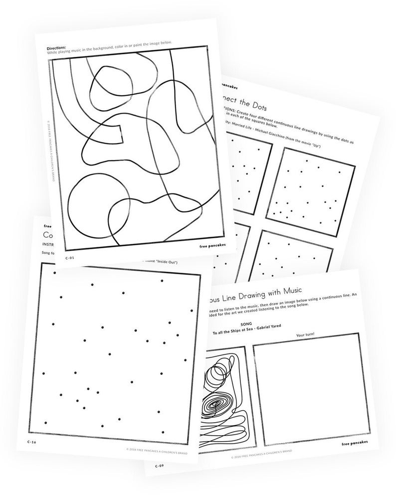 Abstract Art Printable Lessons  Art Activities  Printable Activities   Children's Art  Homeschool Curriculum  Preschool  Kindergarten