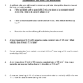 Acceleration And Free Fall Worksheet