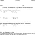 Accommodated Lesson Plan On Solving Systems Of Equations