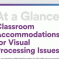 Accommodations To Help Students With Visual Ing