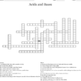 Acids And Bases Crossword  Word