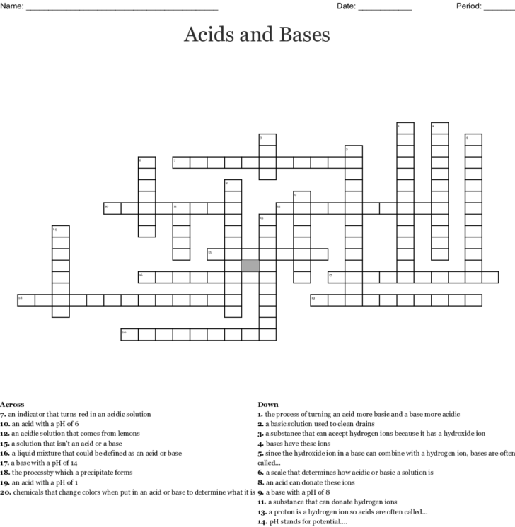Acids And Bases Worksheet Middle School Acids And Bases Worksheet Middle School