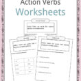 Action Verbs Worksheets  Sentences  Definition