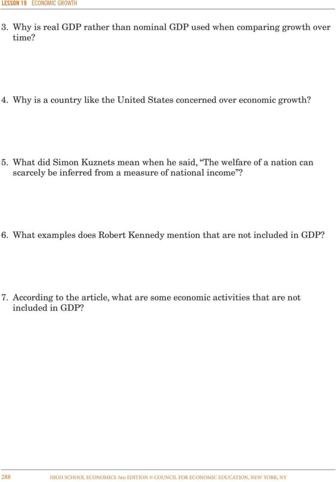 Activity 191 Gdp Does It Measure Up  Pdf