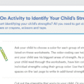 Activity To Identify Your Child's Strengths