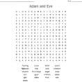 Adam And Eve Word Search  Word