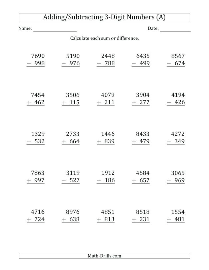 Algebraic Expressions Worksheets With Answers