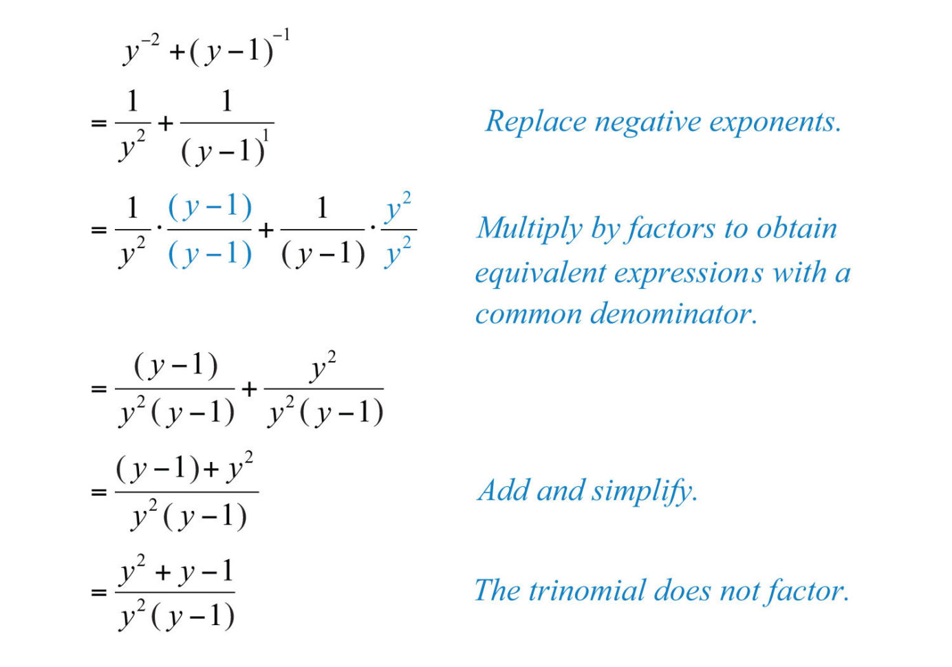 Adding And Subtracting Rational Expressions