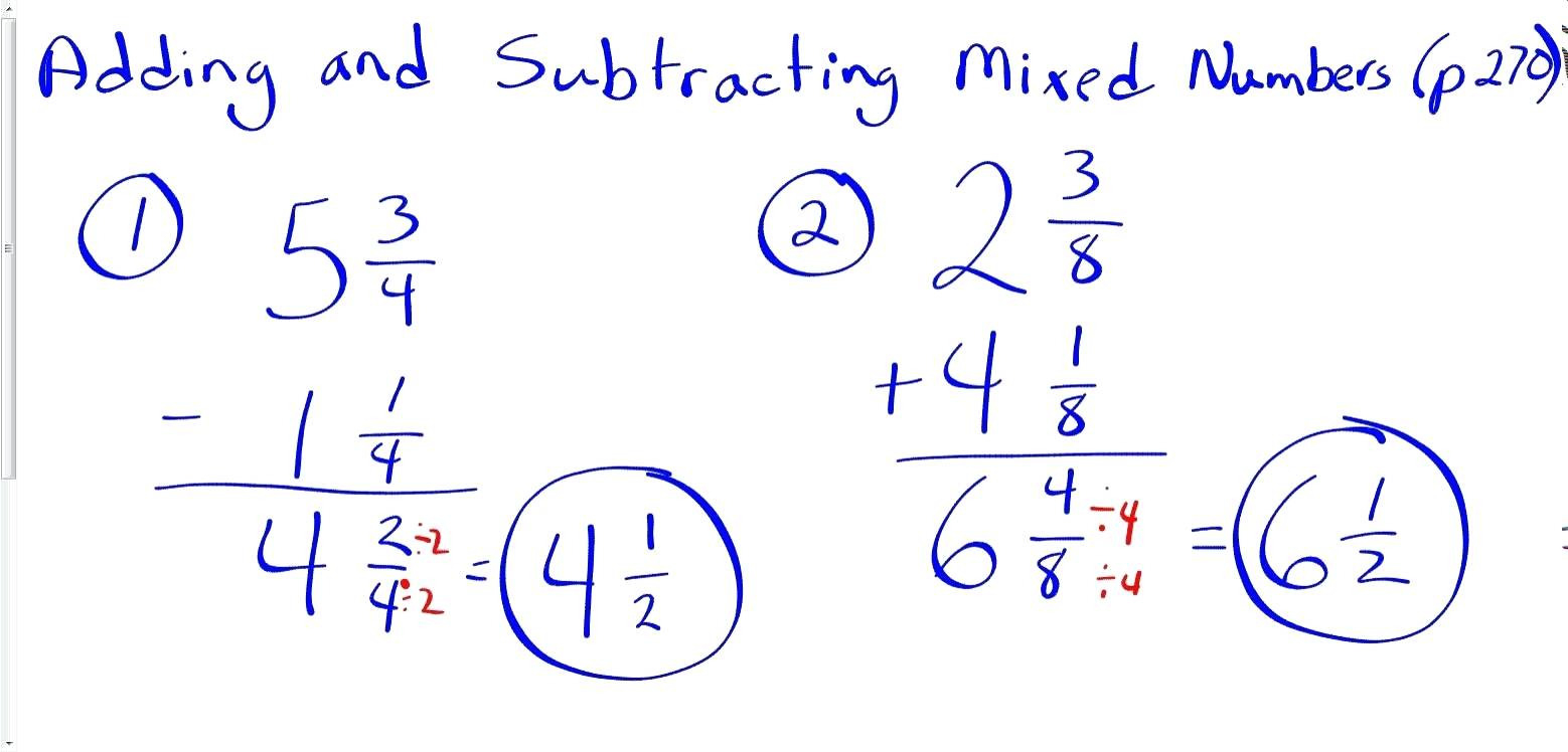 Mixed Numbers Multipling Worksheet