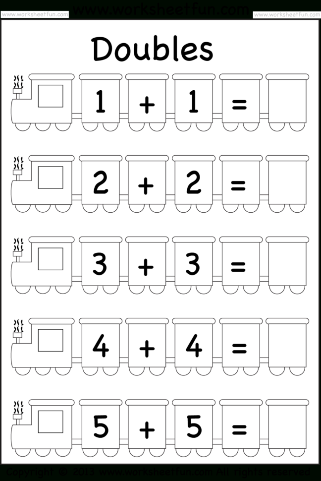 Addition Doubles – 1 Worksheet  Free Printable Worksheets