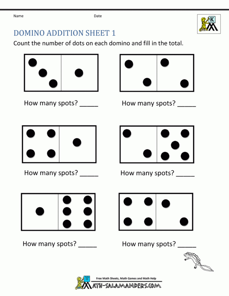 Addition Math Worksheets For Kindergarten