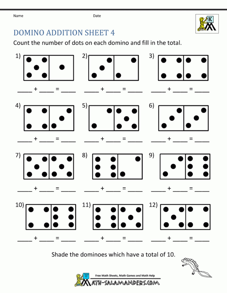 Addition Math Worksheets For Kindergarten — db-excel.com