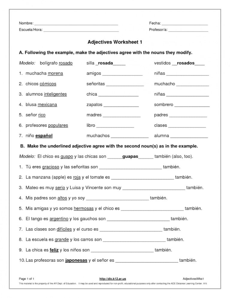 adjective-noun-agreement-spanish-adjectives-worksheet-as-db-excel