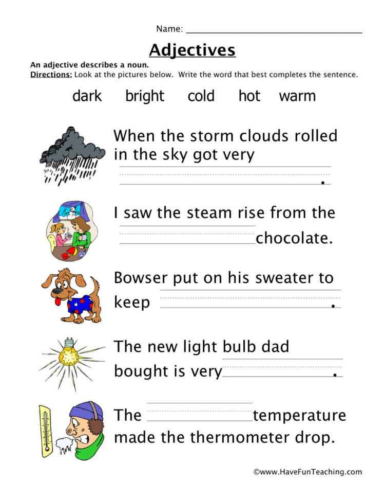 Adjectives Resources  Have Fun Teaching