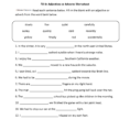 Adjectives Worksheets  Adjectives Or Adverbs Worksheets