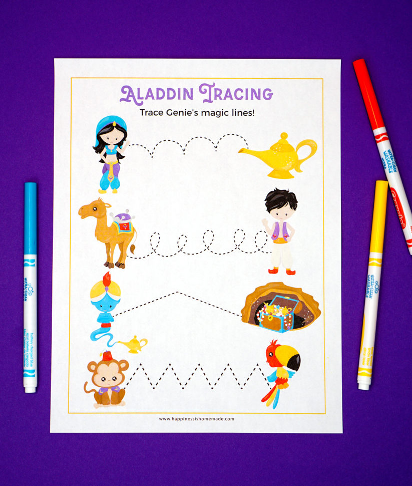Aladdin Preschool Printables  Happiness Is Homemade