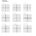 Algebra 1 Graphing Equations And Systems Worksheet Slope
