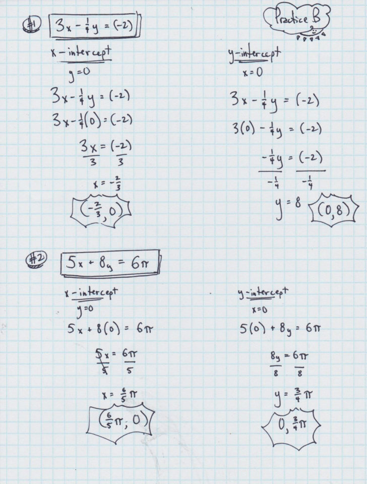 Slope Intercept Form Worksheet With Answers