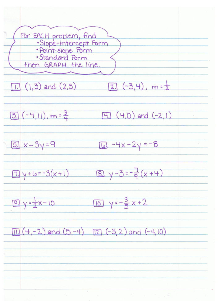 algebra 1 homework