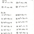 Algebra 1Factoring Trinomials Worksheet 1 Diagram  Quizlet