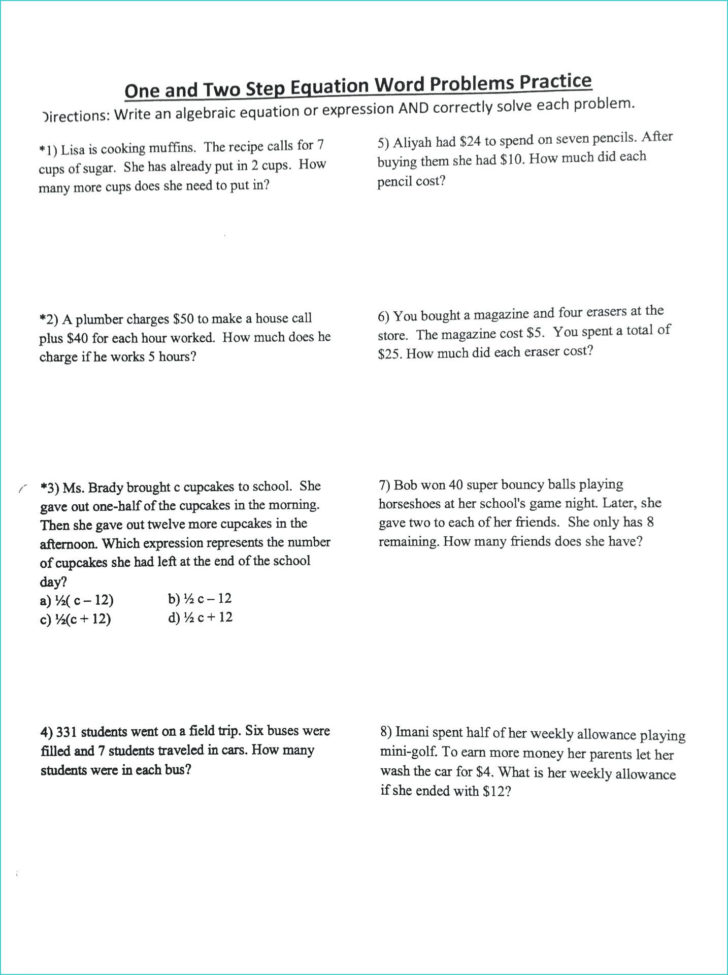 Quadratic Applications Worksheet